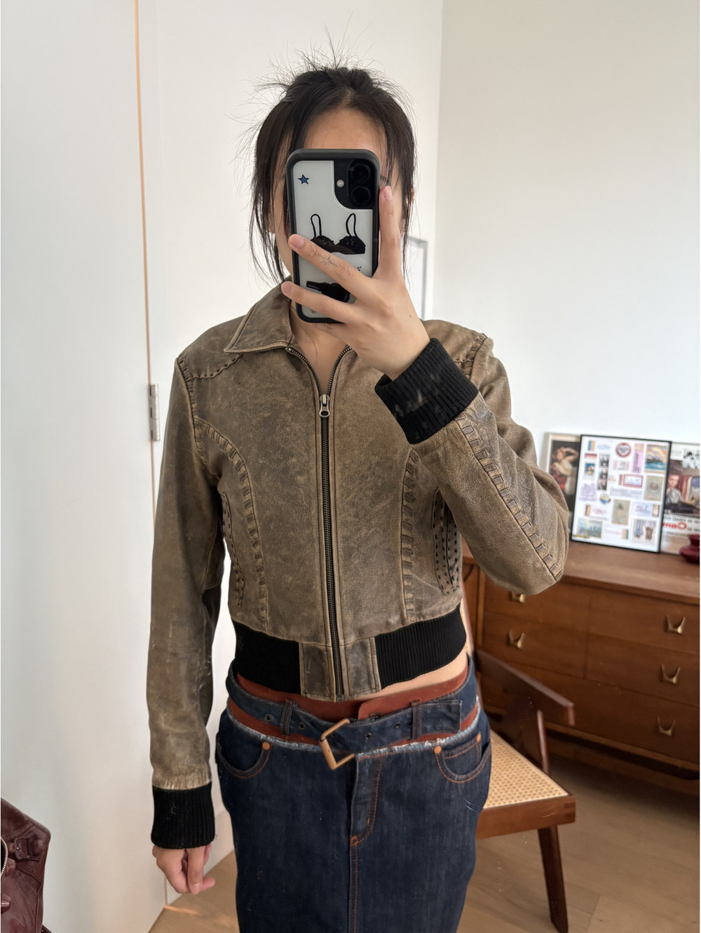 Vintage Redskins Leather Jacket